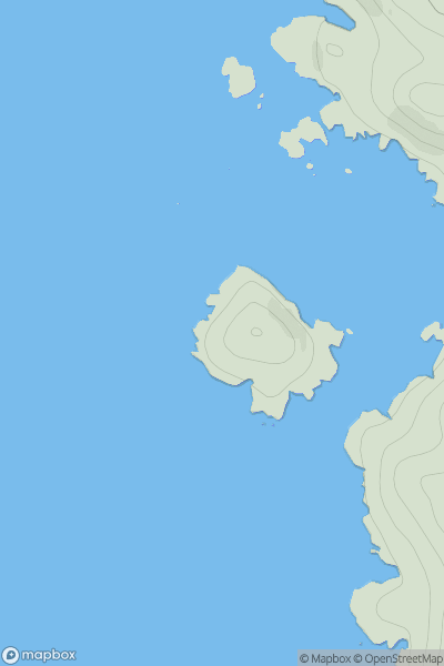 Thumbnail image for Eilean Garbh [North Skye and Raasay] showing contour plot for surrounding peak